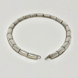 Robert Lee Morris Sterling Silver 1985 Segmented Collar Necklace
